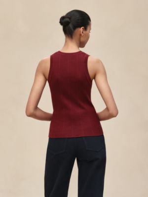 Silk tank top, View: Worn, worn, view 3 of 5