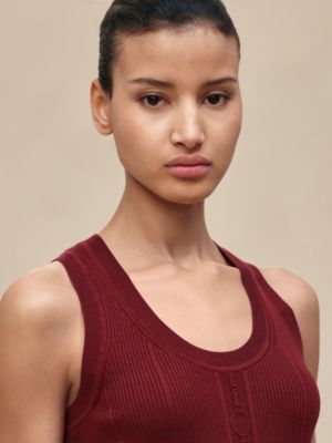Silk tank top, View: Worn, worn, view 4 of 5