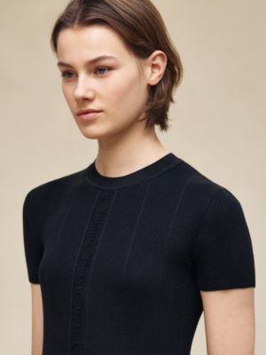 Short-sleeve sweater, View: Worn, worn, view 4 of 5