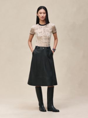 "Cahier du Colporteur" short-sleeve sweater