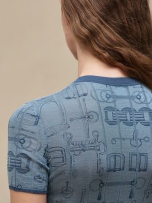 Jersey de manga corta estampado "Cahier du Colporteur", Vista: Ver artículo puesto, worn, vista 4 de 4