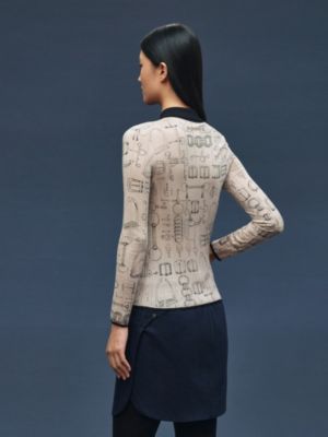 "Cahier du Colporteur" cardigan , View: Worn, worn, view 3 of 5
