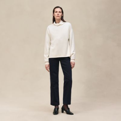 Cashmere long-sleeve sweater