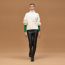 Long-sleeve sweater, blanc naturel