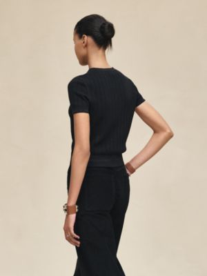 Short-sleeve sweater, View: Worn, worn, view 3 of 5
