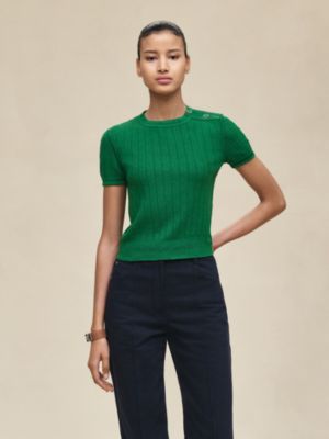 Short-sleeve sweater, View: Worn, worn, view 2 of 5