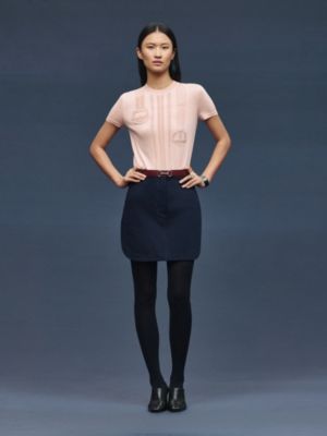 "Etriers Remix" short-sleeve sweater