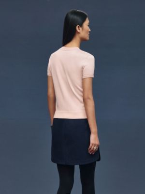 ショートスリーブニット 《鐙・リミックス》モチーフ, イメージ: 着用例, worn, ビュー3の5