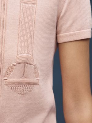 ショートスリーブニット 《鐙・リミックス》モチーフ, イメージ: 着用例, worn, ビュー5の5
