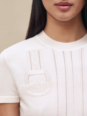 "Etriers Remix" short-sleeve sweater, View: Worn, worn, view 6 of 6