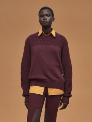 Cashmere long-sleeve sweater, View: Worn, worn, view 2 of 5