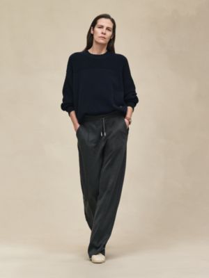 Cashmere long-sleeve sweater