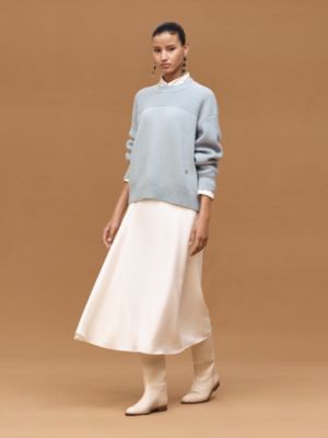 Cashmere long-sleeve sweater