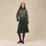 Pull manches longues, vert celadon