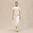 Sleeveless sweater, blanc naturel