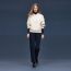 Hooded sweater, blanc naturel