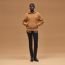 Hooded sweater, marron ocre