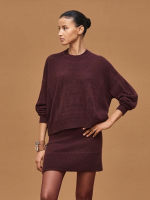 Cashmere "L'Enseigne du Sellier" long-sleeve sweater, View: Worn, worn, view 2 of 5