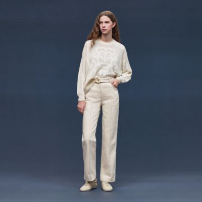 Cashmere "L'Enseigne du Sellier" long-sleeve sweater