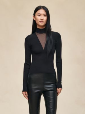 Suéter com mangas compridas em cashmere, Exibir: Sendo usado, worn, visualizar 2 de 5