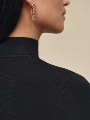 Suéter com mangas compridas em cashmere, Exibir: Sendo usado, worn, visualizar 5 de 5