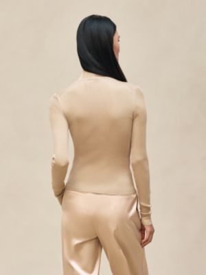Cashmere long-sleeve sweater, View: Worn, worn, view 3 of 5