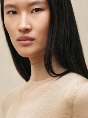 Cashmere long-sleeve sweater, View: Worn, worn, view 4 of 5