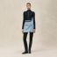 Zipped cardigan, bleu noir