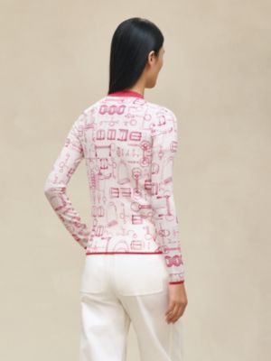 "Cahier du Colporteur" buttoned cardigan, View: Worn, worn, view 3 of 5