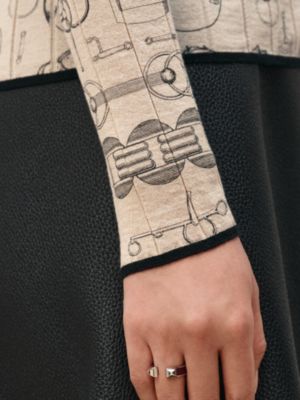 Cárdigan abotonado estampado "Cahier du Colporteur", Vista: Ver artículo puesto, worn, vista 5 de 5