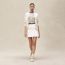 "L'Enseigne du Sellier" buttoned cashmere cardigan, blanc naturel