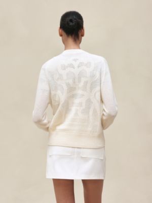 "L'Enseigne du Sellier"喀什米爾針織外套, 檢視: 佩戴, worn, 檢視共3張圖片的第6張