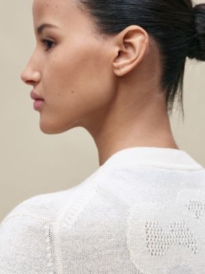 "L'Enseigne du Sellier"喀什米爾針織外套, 檢視: 佩戴, worn, 檢視共5張圖片的第6張
