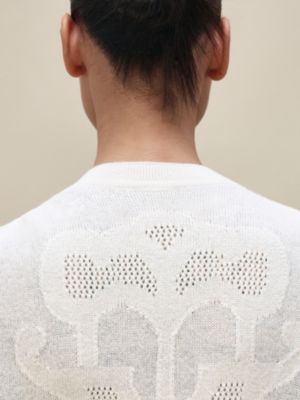 "L'Enseigne du Sellier"喀什米爾針織外套, 檢視: 佩戴, worn, 檢視共6張圖片的第6張