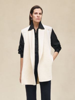 喀什米爾無袖針織外套, 檢視: 佩戴, worn, 檢視共3張圖片的第7張