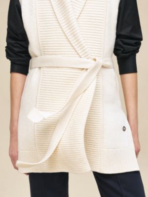 喀什米爾無袖針織外套, 檢視: 佩戴, worn, 檢視共5張圖片的第7張