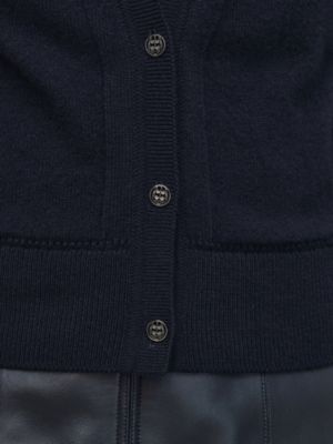"L'Enseigne du Sellier" buttoned cashmere cardigan, View: Worn, worn, view 6 of 6