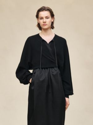 Wrap cashmere cardigan, View: Worn, worn, view 3 of 7