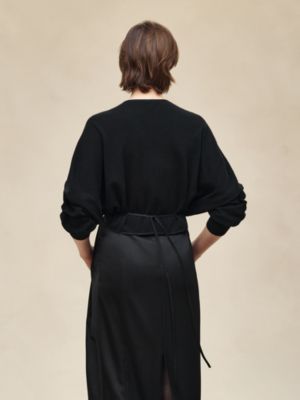 Wrap cashmere cardigan, View: Worn, worn, view 4 of 7