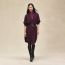Cardigan long, rouge bordeaux