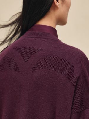 Long cashmere cardigan, View: Worn, worn, view 5 of 6