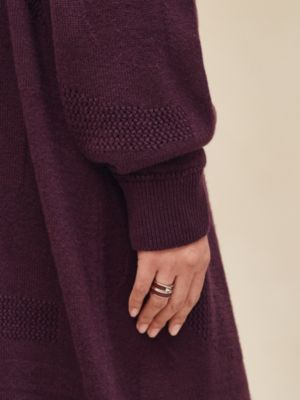 Long cashmere cardigan, View: Worn, worn, view 6 of 6