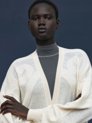 喀什米爾針織外套, 檢視: 佩戴, worn, 檢視共4張圖片的第6張