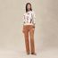 "A Propos de Bottes" long-sleeve sweater , beige parchemin