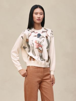 Pull manches longues imprimé «&nbsp;A Propos de Bottes&nbsp;» , Vue: Vue portée, worn, vue 2 sur 4