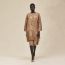 Tunique Inspiration Caftan Imprimé «&nbsp;L'Enseigne du Sellier&nbsp;», beige zénith