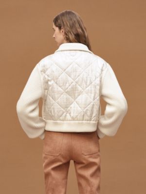 "Porte-Bonheur Bandana" zipped quilted jacket&nbsp;, View: Worn, worn, view 4 of 7