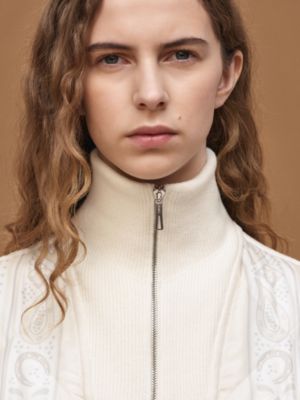 "Porte-Bonheur Bandana" zipped quilted jacket&nbsp;, View: Worn, worn, view 5 of 7