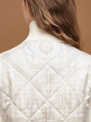 "Porte-Bonheur Bandana" zipped quilted jacket&nbsp;, View: Worn, worn, view 7 of 7