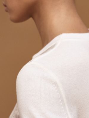 "Porte-Bonheur Bandana" short-sleeve sweater, View: Worn, worn, view 5 of 5